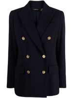 Lauren Ralph Lauren blazer croisé à revers crantés - Bleu Lauren Ralph Lauren blazer croisé à revers crantés - Bleu