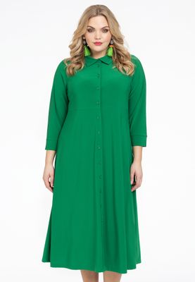 Lange blouse-jurk DOLCE 58/60 green Lange blouse-jurk DOLCE 58/60 green