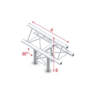 Milos Milos Pro-30 Triangle F Truss - T-Cross vertical 3-way, apex up - 71 cm