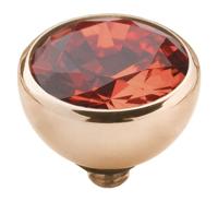 Melano Twisted Basic CZ Steentje Coral Red | Rosé