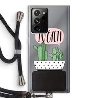 I love cacti: Samsung Galaxy Note 20 Ultra / Note 20 Ultra 5G Transparant Hoesje met koord