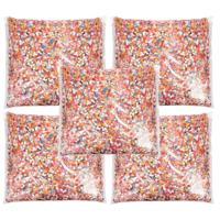 Confetti snippers van papier - 5x - multi colours mix - 400 gram zakje - feestartikelen/versieringen