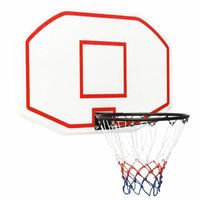 vidaXL Basketbalbord 109x71x3 cm polyetheen wit - thumbnail
