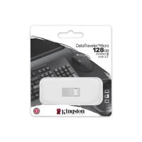 Kingston Technology DataTraveler Micro USB flash drive 128 GB USB Type-A 3.2 Gen 1 (3.1 Gen 1) Zilver - thumbnail