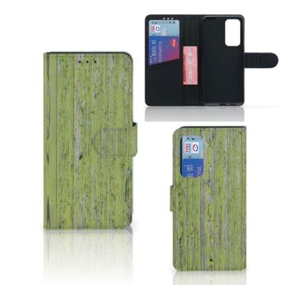 Huawei P40 | Book Style Case | Green Wood