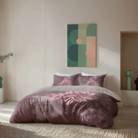 Dekbedovertrek Dahlia Dreams - Tweepersoons (200x200 Cm) - Roze Microvezel - - Byrklund - Dekbed-Discounter.nl