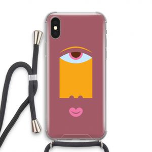 Mono V: iPhone X Transparant Hoesje met koord