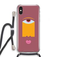 Mono V: iPhone X Transparant Hoesje met koord