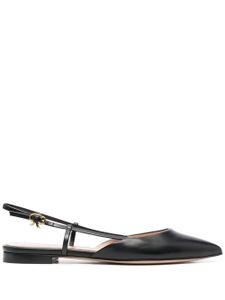 Gianvito Rossi ballerines Ribbon Sling 05 - Noir