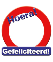 Huldeschild gefeliciteerd