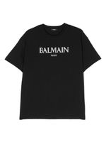 Balmain Kids t-shirt en coton à logo imprimé - Noir