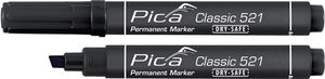 Pica Permanentmarker | zwart | streepbreedte 2-6 mm | spitse punt | 10 stuks - 521/46 - 521/46