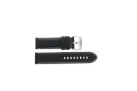 Horlogeband Tissot T1256171605100 / T600044982 Leder Zwart 22mm