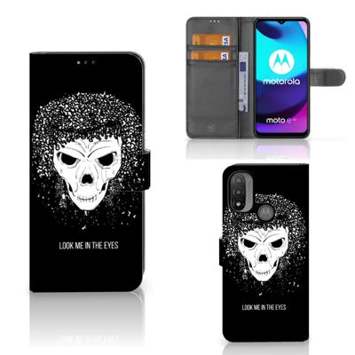 Telefoonhoesje met Naam Motorola Moto E20 | E30 | E40 Skull Hair Telefoonhoesje met Naam Motorola Moto E20 | E30 | E40 Skull Hair