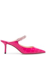 Jimmy Choo mules Bing 65 mm en crocodile embossé - Rose