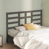 Hoofdbord 141x4x104 cm massief grenenhout grijs