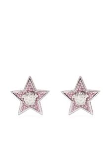 Versace puces d'oreilles Medusa Star - Argent