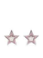 Versace puces d'oreilles Medusa Star - Argent