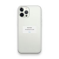 Reminder: iPhone 12 Pro Transparant Hoesje