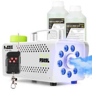 Fuzzix F509LW Party Rookmachine met 9 ingebouwde RGB LEDs incl 2L