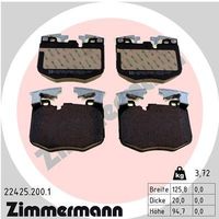 Remblokkenset, schijfrem 224252001 Remblokkenset, schijfrem 224252001