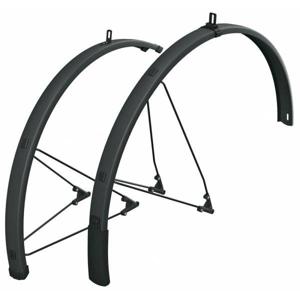 SKS spatbordset bluemels style 28" 75mm zwart