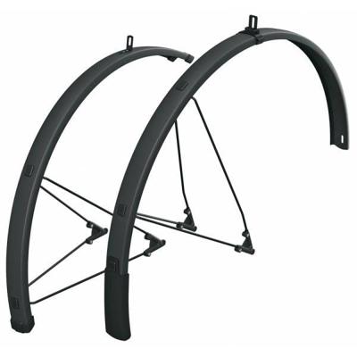 SKS spatbordset bluemels style 28" 75mm zwart