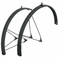 SKS spatbordset bluemels style 28" 75mm zwart