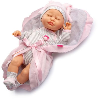 Berjuan Pop My Girl Meisjes 40 Cm Grijs/roze Berjuan Pop My Girl Meisjes 40 Cm Grijs/roze