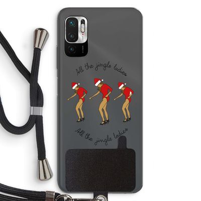Jingle Ladies: Xiaomi Redmi Note 10 5G Transparant Hoesje met koord