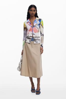 Collage overhemd met knopen - MATERIAL FINISHES - XL
