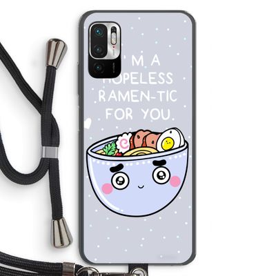 I'm A Hopeless Ramen-Tic For You: Xiaomi Redmi Note 10 5G Transparant Hoesje met koord
