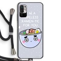 I'm A Hopeless Ramen-Tic For You: Xiaomi Redmi Note 10 5G Transparant Hoesje met koord