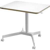 Leitz 65360001 Zit-sta-bureau Kleur tafelblad: Wit In hoogte verstelbaar, Met wieltjes Hoogte (max.): 1140 mm