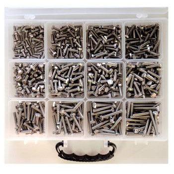 Bofix 218100 doos assortiment 12 vaks zeskantbouten rvs