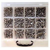 Bofix 218100 doos assortiment 12 vaks zeskantbouten rvs