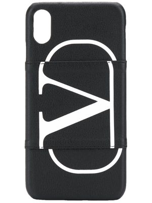Valentino Garavani coque d'iPhone X VLOGO - Noir