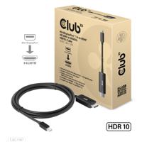 club3D CAC-1187 DisplayPort-kabel Mini-displayport / HDMI Aansluitkabel Mini DisplayPort-stekker, HDMI-A-stekker 1.80 m Zwart - thumbnail