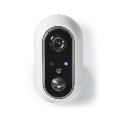 Nedis WIFICBO20WT Smartlife Camera Voor Buiten Wi-fi Full Hd 1080p Ip65 Maximale Levensduur Batterij: 4 Maand(en) Cloud / Microsd 5 Vdc Met Bewegingssensor Nachtzicht Android™ & Ios Wit