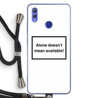 Alone: Honor Note 10 Transparant Hoesje met koord