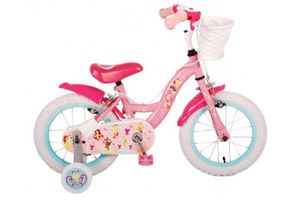 Disney princess kinderfiets - meisjes - 14 inch - roze - twee handremmen