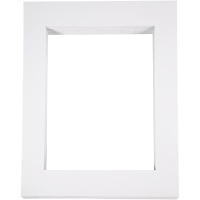 Creativ Company Passepartout lijsten, a3, afm 40x50 cm, 500 gr, wit, 100 stuk/ 1 doos