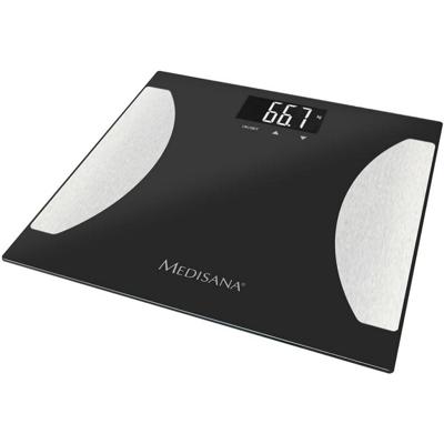 Medisana bs 475 lichaamsanalyse weegschaal zwart/zilver