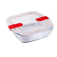 Pyrex - Schaal Vierkant met Deksel, 25 x 22 cm - Pyrex | Cook & Heat