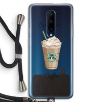 But first coffee: OnePlus 7 Pro Transparant Hoesje met koord