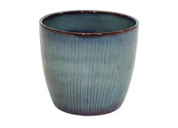 Pot egg bohemian d45.5h41.5cm blauw