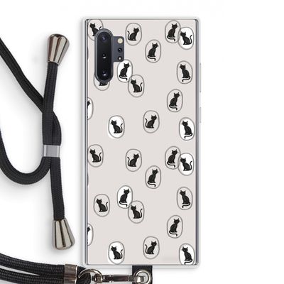 Miauw: Samsung Galaxy Note 10 Plus Transparant Hoesje met koord
