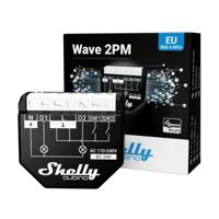 Shelly Qubino WAVE 2PM Slimme schakelaar Zwart - thumbnail