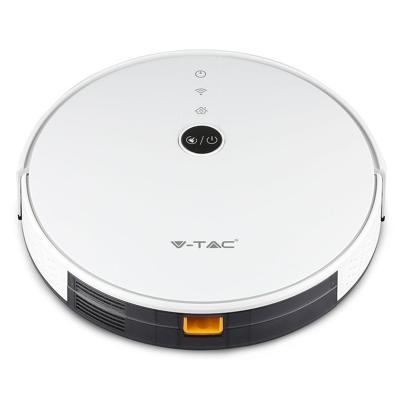 Smart robotstofzuiger - Zelf opladend - Inclusief laadstation - Besturing via app - Wit