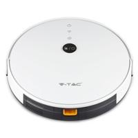 Smart robotstofzuiger - Zelf opladend - Inclusief laadstation - Besturing via app - Wit